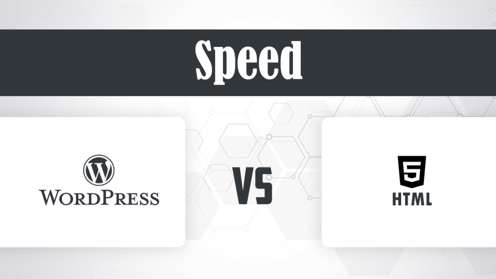 WordPress vs HTML speed